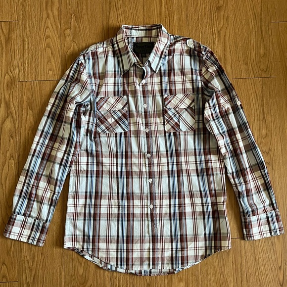 MENS SPORTIER PLAID FLANNEL SHIRT 2XL XXL - Picture 3 of 4